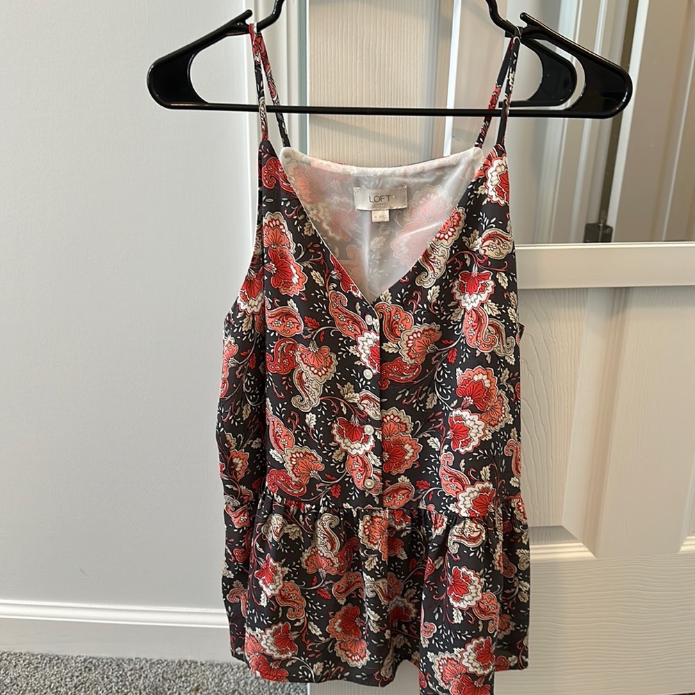 Floral spaghetti strap top!